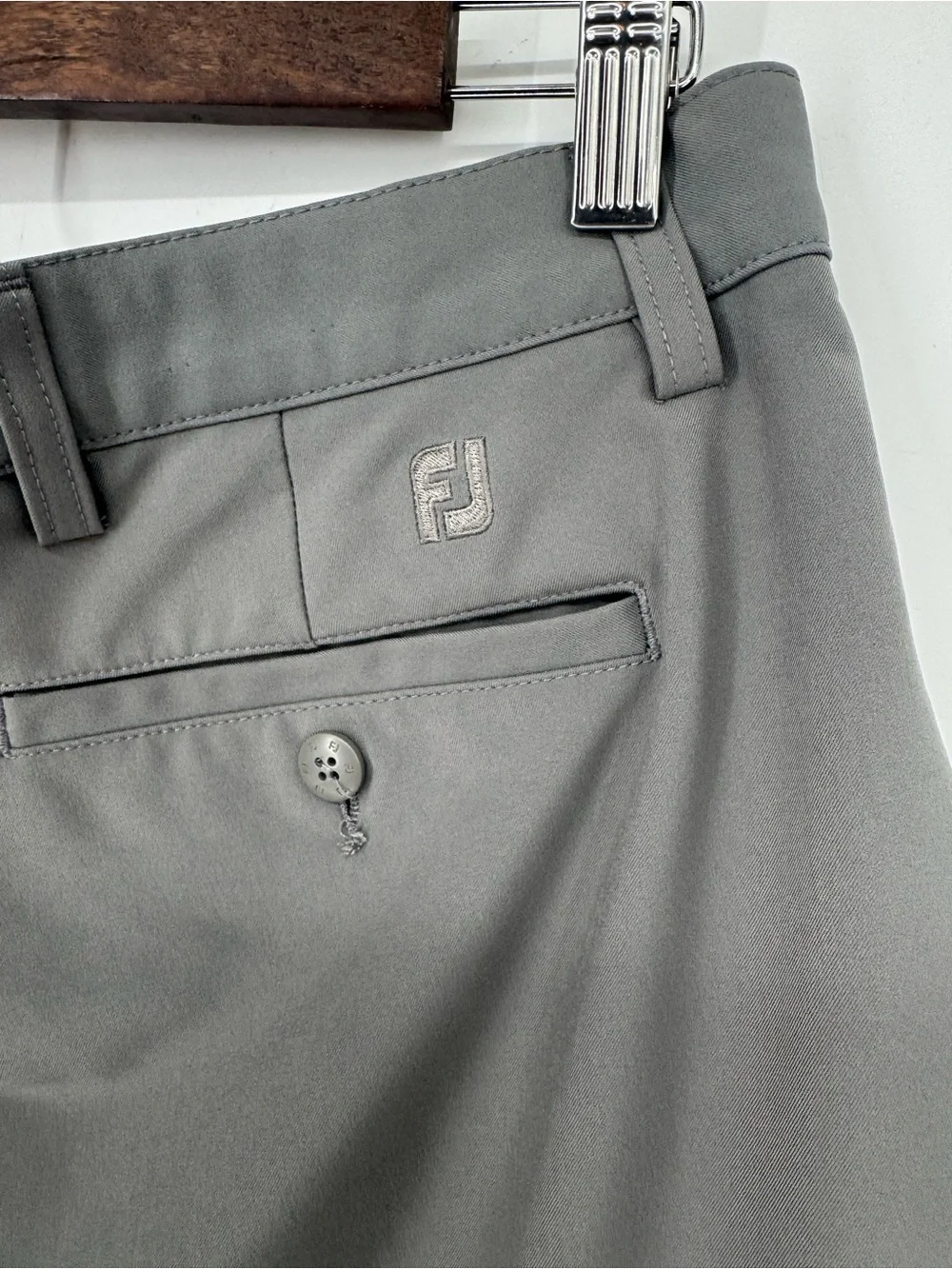 FootJoy Men's Gray Golf Performance Lightweight Flat Front Shorts Size Waist 36